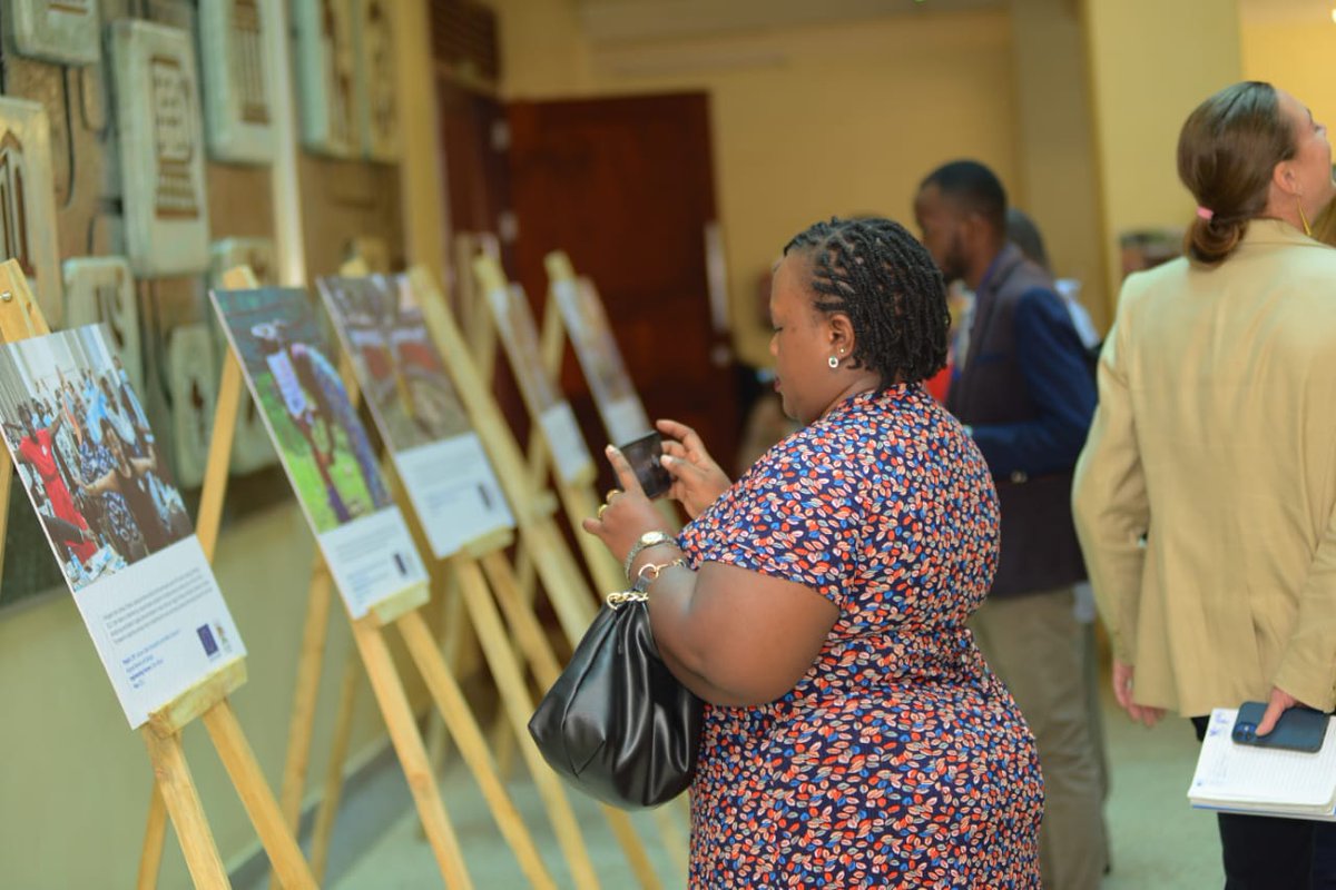 EUinUG's tweet photo. We applaud the various players within the #NationalRefugeeResponse for the key role that they play towards providing life-saving assistance and services to displaced people fleeing from violence to seek safety in Uganda. Our photo exhibition @Makerere tells this story! https://t.co/9dhbLFTEvc