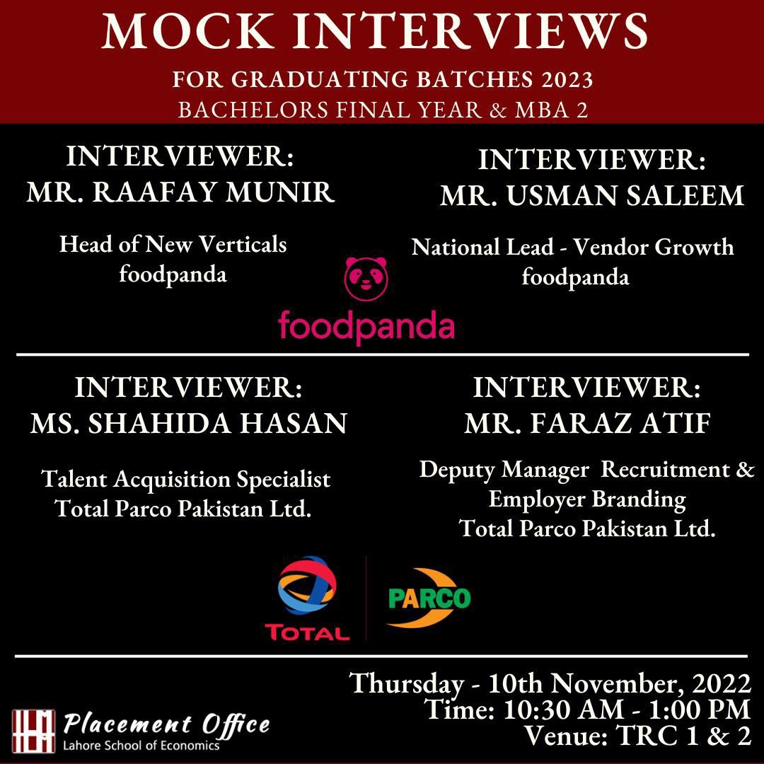 careersLSE's tweet photo. The Placements Office has organised a Mock Interview Session for the graduating Bachelors and MBA Batch on Thursday - 10th November, 2022

#mockinterviews #practice #interviewskills https://t.co/qPyjvKbVGo