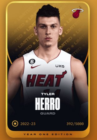BdlDom's tweet image. 🎁#Concours spécial reprise de la saison #NBA &amp;amp; découverte du phénomène #Sorare

Une carte Limited🟨 Tyler Herro offerte à la communauté BALD DONT LIE

Pour participer :
👉RT le Tweet + Follow

T.A.S au prochain live☘️

Parrainage🏀sorare.com/r/bdldom

#NFT #NFTgiveaway #ETH