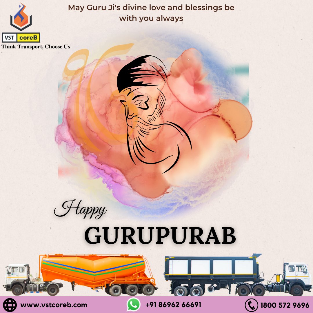 VSTcoreB's tweet photo. May you find fulfillment in whatever you choose to do. Happy Gurpurab!
.
.
.
#vstcoreb #gurupurab22 #toptrailercompany #manufacturing #Transportation #logistics #logistictransport #BestTrailers #logistictruck #transport #trailers #tippers #containers #bulkers
#flatbedtrailer https://t.co/jnCNTe56Bu