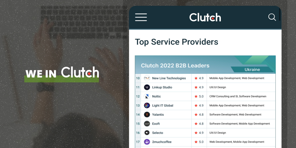 ExoftSoftware's tweet photo. @Clutch recognizes companies from across Ukraine that deliver outstanding work in development, design, IT services, and more to their clients. 
@ExoftSoftware is honored to be one of the Top B2B Companies in Ukraine for 2022.
#ExoftSoftware #exoftclutchawards #exoftmediamentions https://t.co/w03RgOTW3T