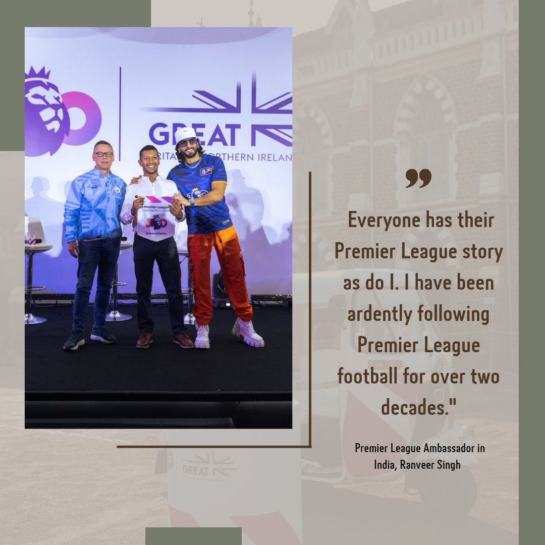 nnis_sports's tweet photo. The Premier League continued its 30-year anniversary celebrations this past weekend, with activity in Mumbai for Indian fans of the football competition.  

#PremierLeague #Mumbai #RanveerSingh #Football https://t.co/UcRrXwlTaa