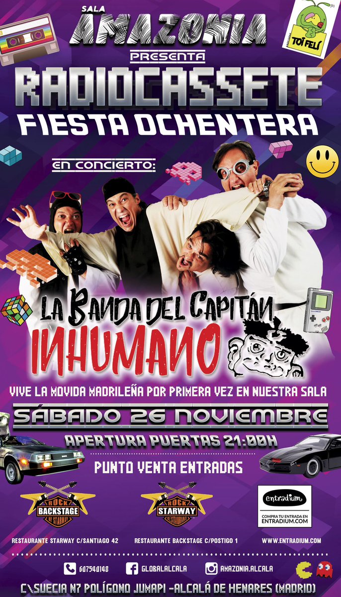 SantiInhumano's tweet photo. Nos vemos en Alcalá!!
#Amazonia @diariodealcala @SERHenares @MiPlanHoy @SurcandoMadrid @henaresaldia @HeraldodelHenar  
#pop #80 #90' #Hoy #Nonstop #radical #alcaladehenares https://t.co/TePudpQiUG