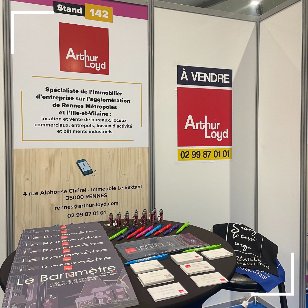 ArthurLoydBrest's tweet photo. La team ARTHUR LOYD RENNES en force au Salon Entreprendre dans l'Ouest !

Venez échanger avec nous sur vos projets immobiliers d'entreprise.
📍Rendez-vous au stand 142 dans le village #JeDeveloppe

#salon #entreprendre #rennes #immobilierdentreprise 
@JRCE_Bretagne https://t.co/uowWjtntM3