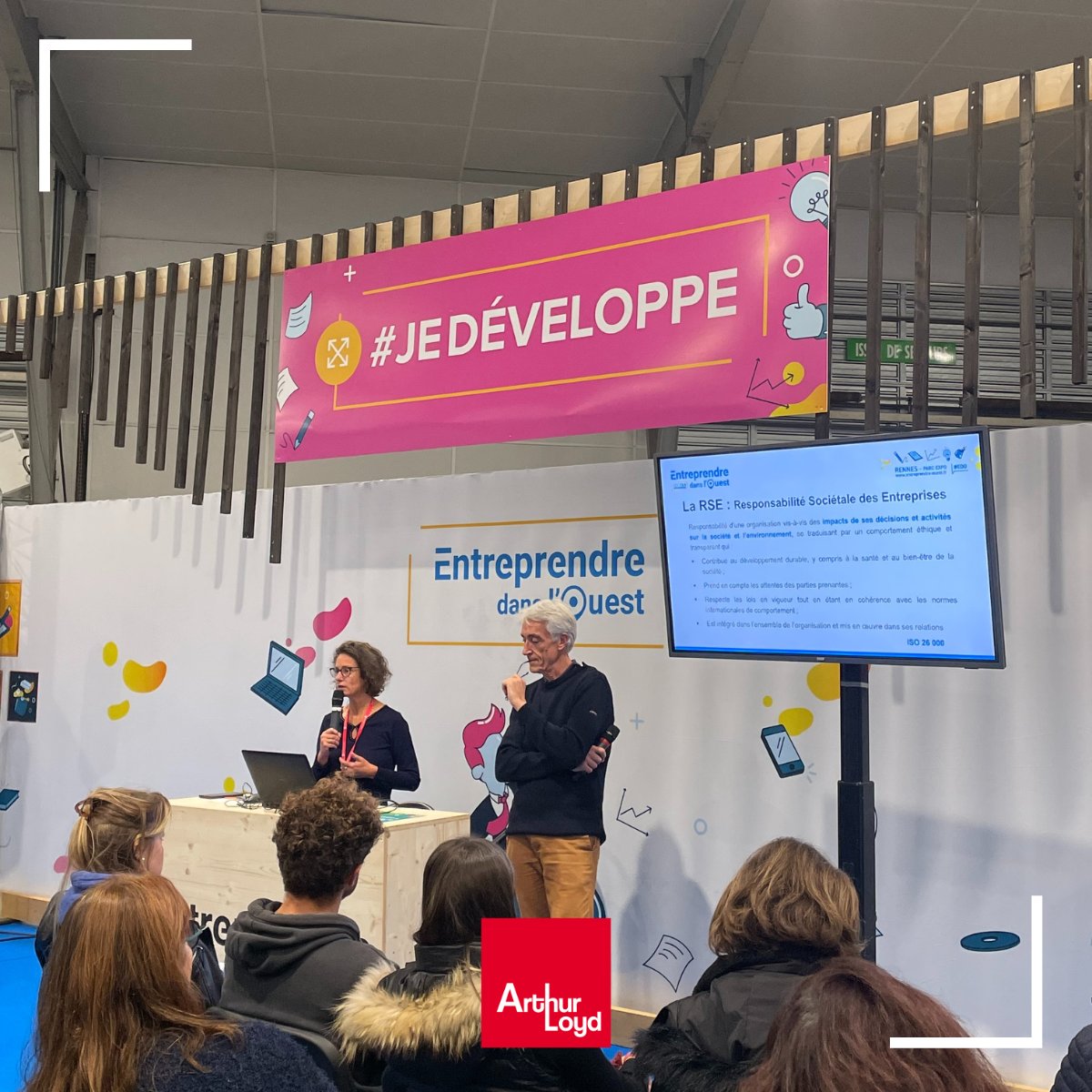 ArthurLoydBrest's tweet photo. La team ARTHUR LOYD RENNES en force au Salon Entreprendre dans l'Ouest !

Venez échanger avec nous sur vos projets immobiliers d'entreprise.
📍Rendez-vous au stand 142 dans le village #JeDeveloppe

#salon #entreprendre #rennes #immobilierdentreprise 
@JRCE_Bretagne https://t.co/uowWjtntM3