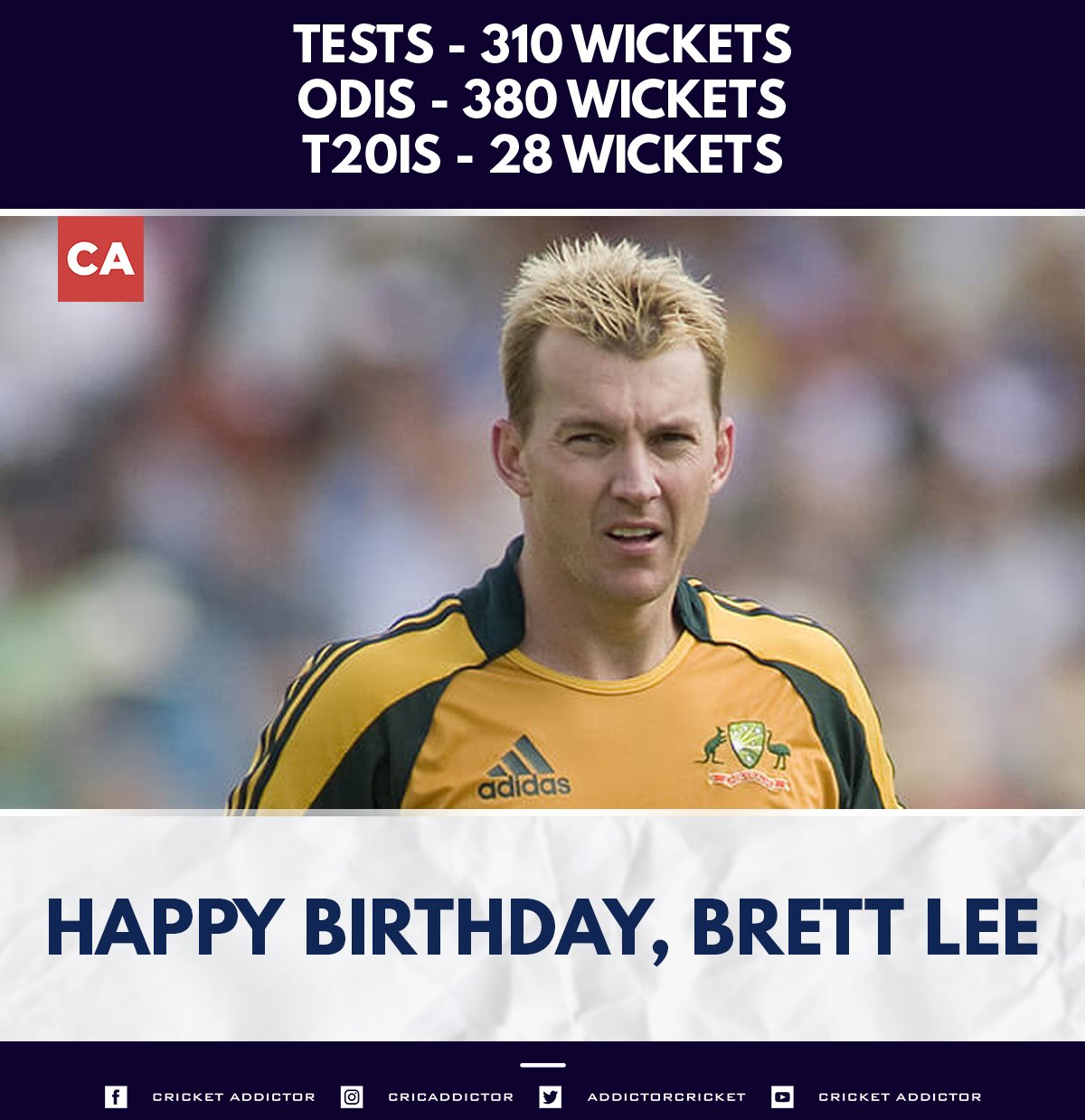 Happy birthday Brett Lee 