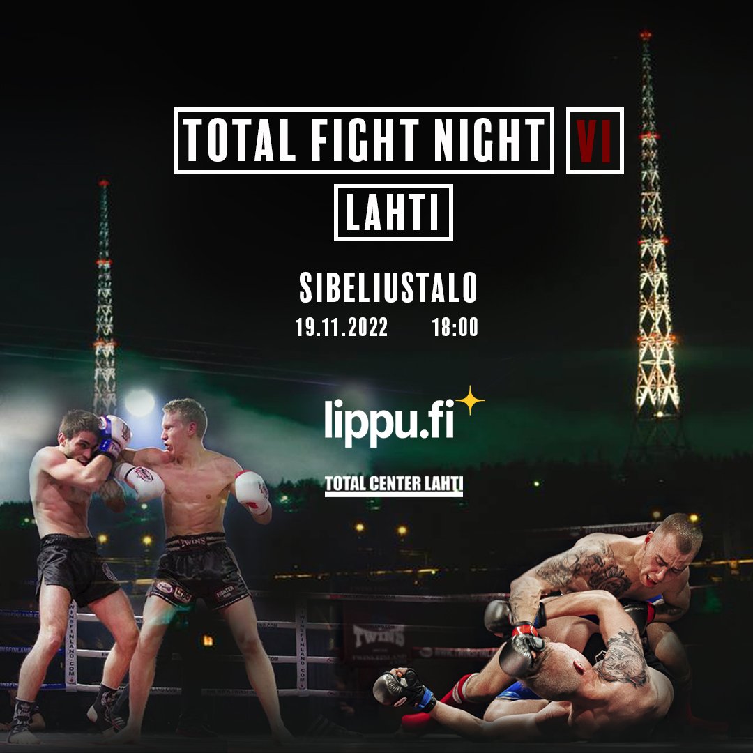CAGEMMAFinland's tweet photo. Vapaaottelun nälkäisille on tarjolla kamppailua jo ennen 10.12 järjestettävää #CAGE56 iltaa!
Ystävämme Suomen Chicagosta @totalfightnight järjestävät laatu vapaaottelu- ja thainyrkkeily illan Lahden Sibeliustalolla 🔥
#mma #vapaaottelu #lahti #mmafinland https://t.co/hiOZCDwz9n