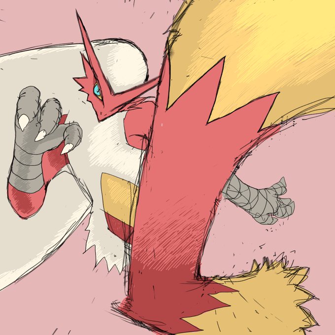 ポケットモンスターのバシャーモを描きました。 