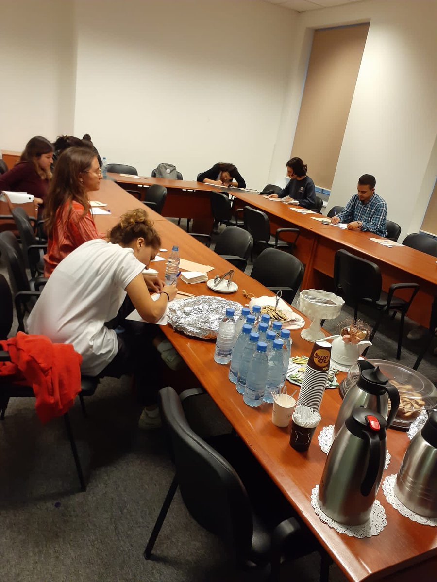 AUBwrites's tweet photo. Photos from yesterday's multilingual writing workshop led by our brilliant tutors! Thank you all for coming and filling the room with such amazing energy🥰 #aubwrites #aubwritingcenter #liveloveaub https://t.co/jNTlRHnUrd