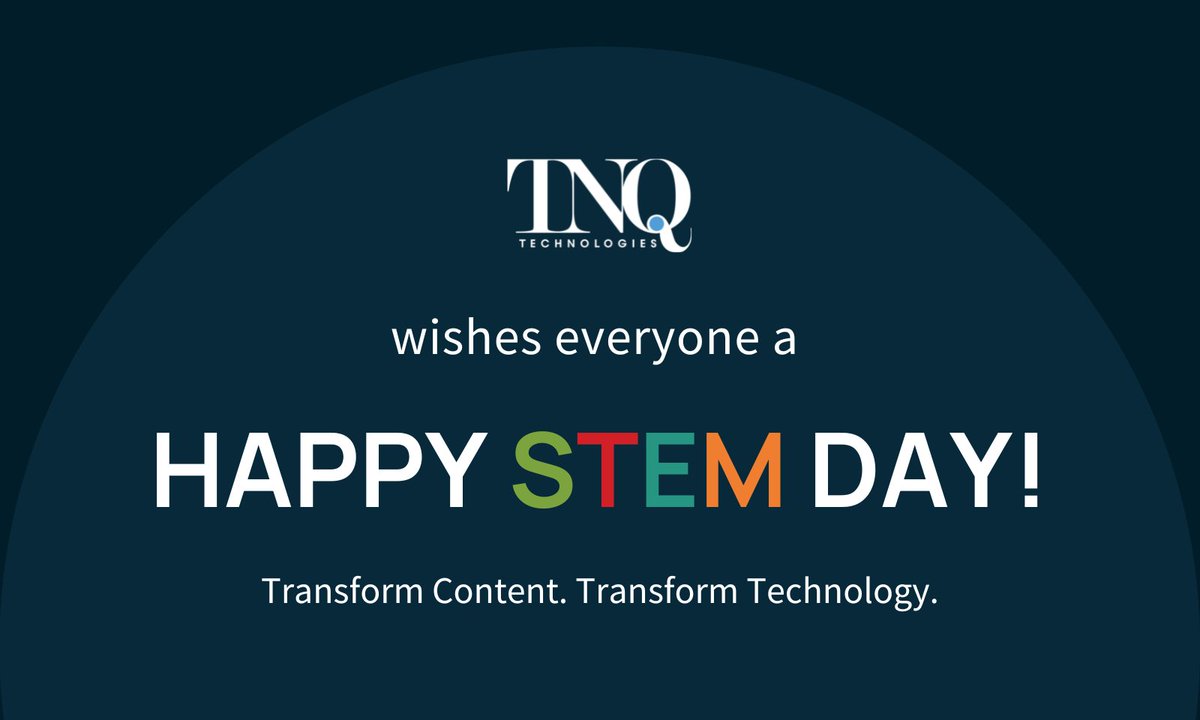 A deep appreciation for academic research and empathy for the scientific community, including researchers, editors and publishers - that's what defines TNQ. Happy STEM day!

#STEM #tnqtech #STMpublishing