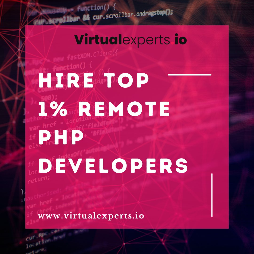 VirtualExperts3's tweet image. Execute your projects Flawlessly, Hire Remote PHP Programmers
To know the benefits visit our website today at: bit.ly/3q0Lzy1
#remotephpdevelopers #virtualexperts #Corephpdevelopmentcompany, #phpwebdevelopmentcompany #virtual #experts #remote #php #phpdevelopers