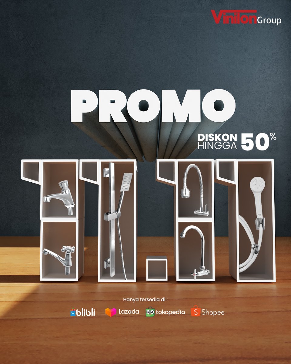 vinilon_group's tweet photo. Yuk mari belanja barang-barang menarik~
Jangan sampai kelewatan promo 11.11 mendatang!
Vinilon Group bakal ngasih diskon hingga 50%. Di e-commerce Vinilon Group Official!
Happy Shopping 💰💰
#vinilongroup #generasikuatdanlentur #kuatdanlentur #promo1111 #promomarketplace https://t.co/Zg5Ma7CZSP