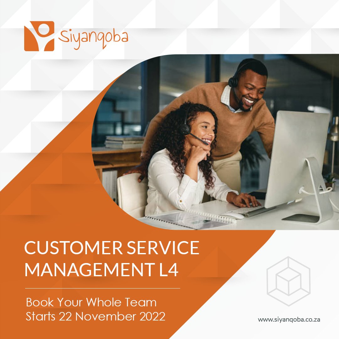 Siyanqoba_ZA's tweet photo. Never underestimate the power of #CustomerService. Book now for our last interactive #online #shortcourse of the year. https://t.co/SMtKyYwzlT 
#Siyanqoba #OccupationalDev #Teams #CustomerSatisfaction #CustomerServiceExcellence #NEXTEC #PeopleSolutions https://t.co/swwfAnxciq