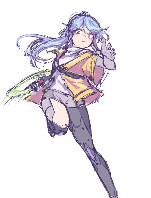 amica doodle from when ToF dropped and i played it for like four days lol 