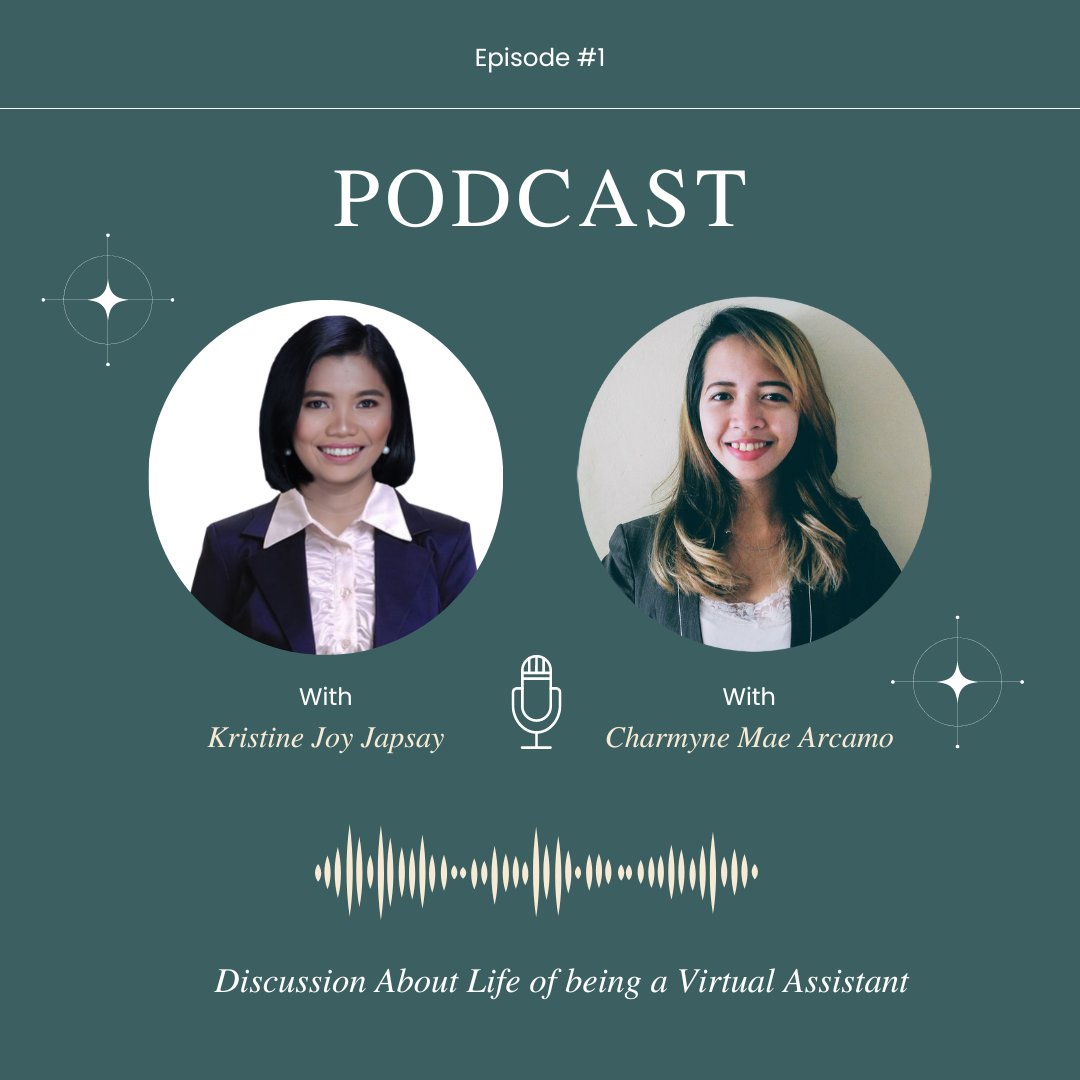 cmva_services's tweet photo. Hey everybody! I'll be posting a podcast episode tomorrow. I invited one of my co-VA to talk about Virtual Assistance. Feel free to drop any questions you'd like to ask us in the comment section below ⬇️⬇️⬇️

Stay tuned!

#VA
#PodcastEpisode
#Podcast
#VALife
#FAQsVA https://t.co/w1Xt8LsdeG
