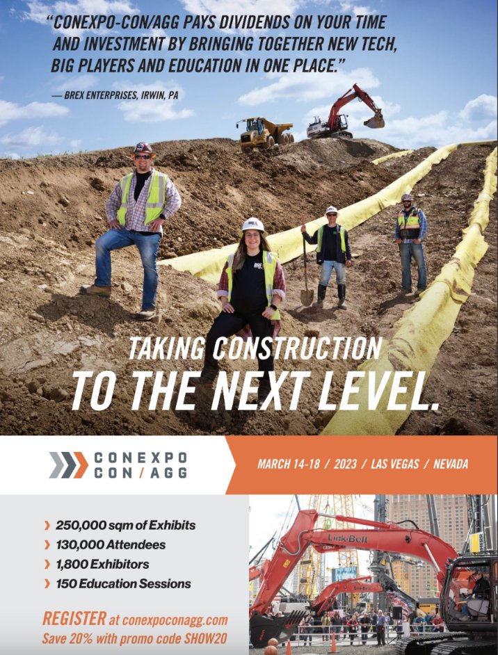 ¡La construcción llevada al más alto nivel! Nos vemos en <a href="/conexpoconagg/">CONEXPO-CON/AGG</a> en marzo del 2023. 

bit.ly/MkSeptiembre22

#RevistaMakinariaPesada
#MakinariaPesada