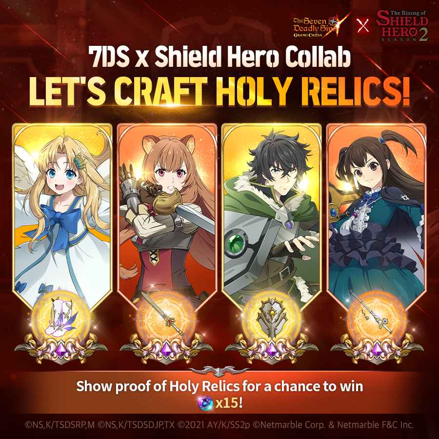 Seven Deadly Sins: Grand Cross Adds Rising Of The Shield Hero Content