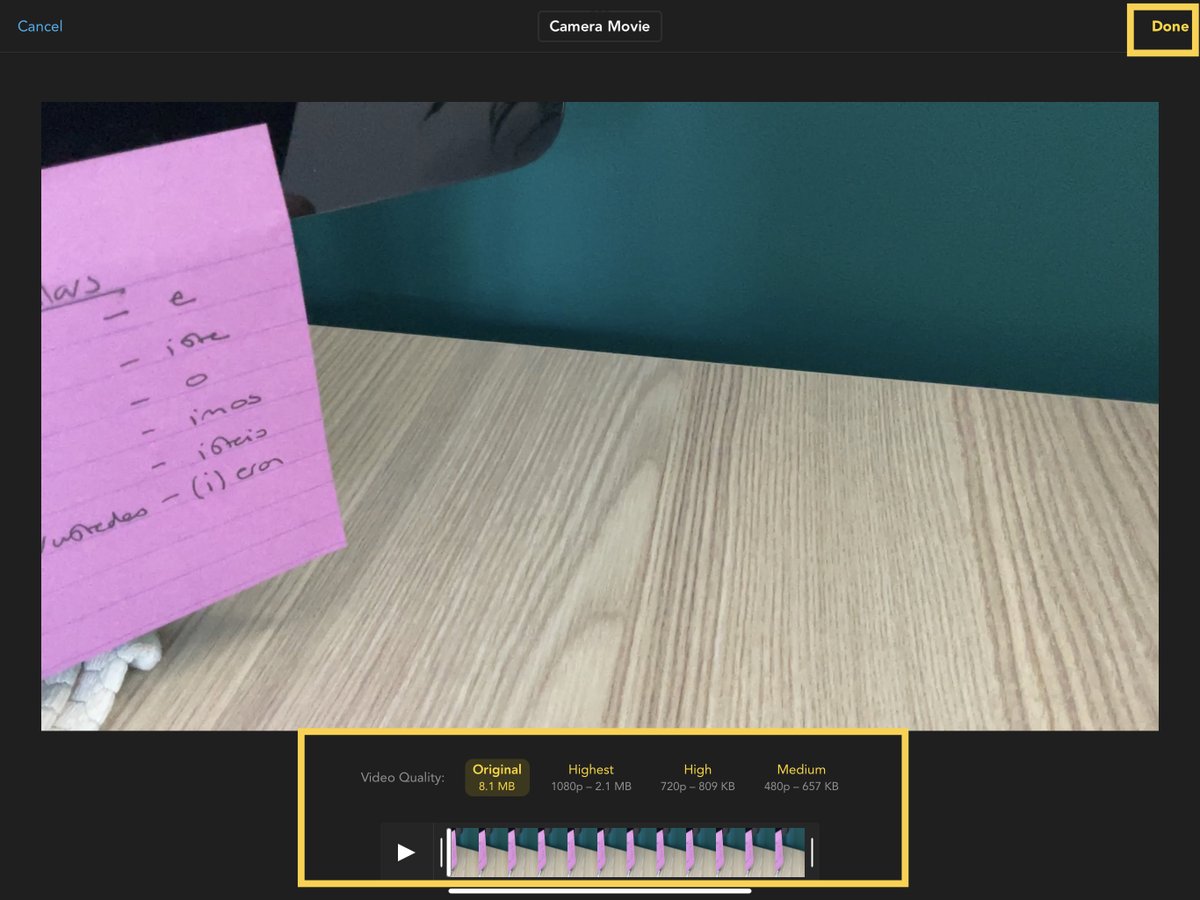 Do you teach a practical subject or use demonstrations in your lessons?  Why not allow students to video your demonstration so they can refer to it when it's their turn to complete the activity?  Students can video directly from Showbie &amp; videos are saved to their assignment.