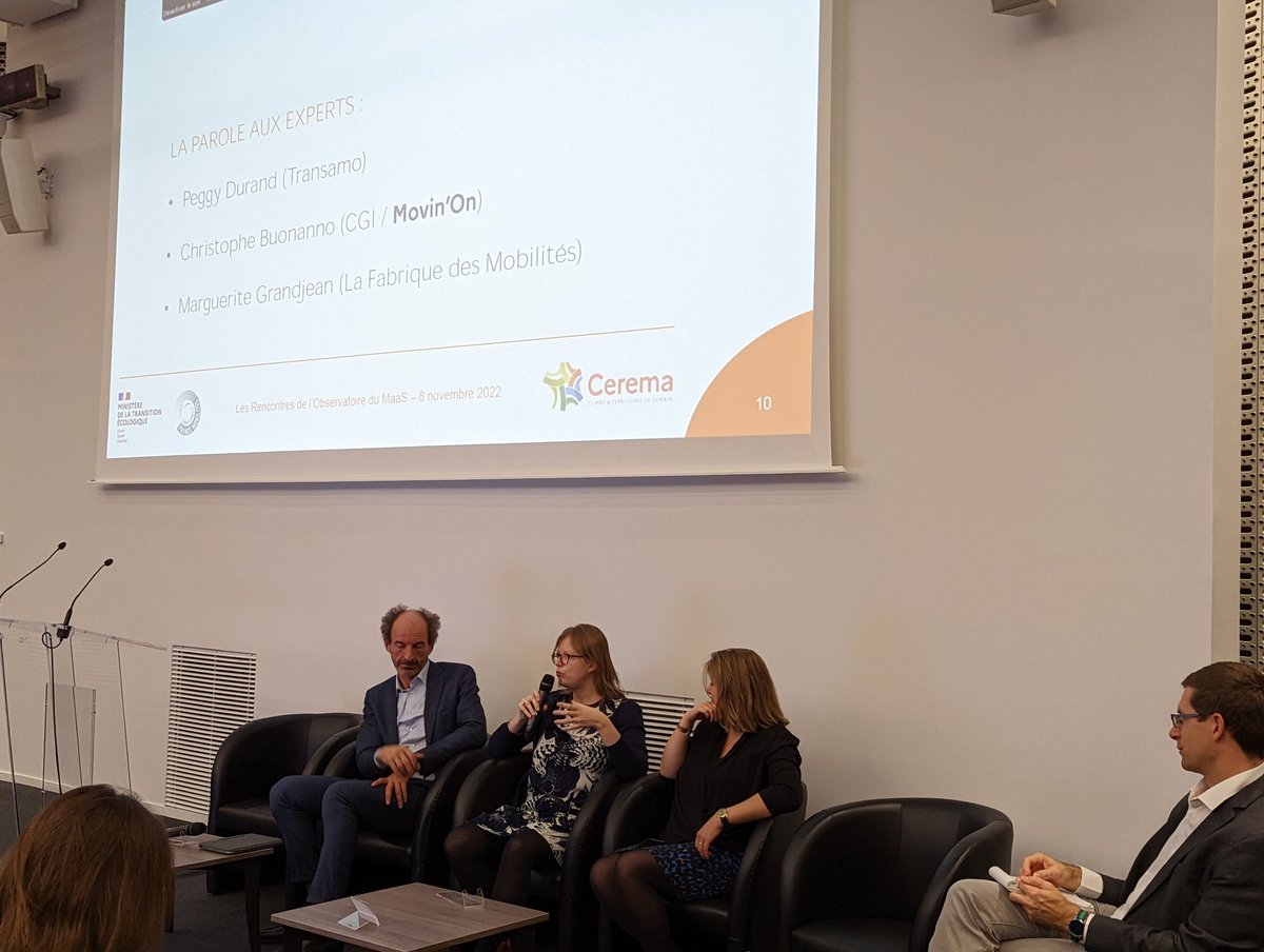 La parole est donnée aux experts aux rencontres de l'observatoire du #MaaS avec notre experte maison <a href="/MargGrandj/">Marguerite Grandjean</a> qui nous offre un pas de côté 💡