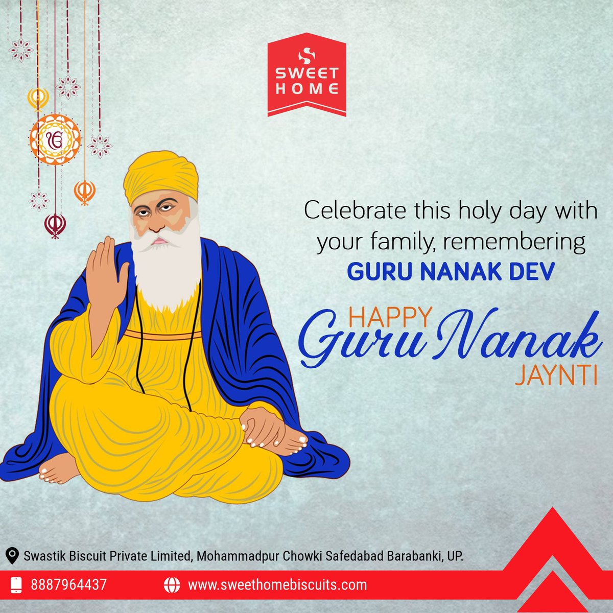 sweethome_b's tweet photo. May Guru Nanak Dev ji's blessing stay with you, today and forever. 

Have a happy Guru Nanak Jayanti 2022! 🙏🙏 https://t.co/WyztIa4TVw