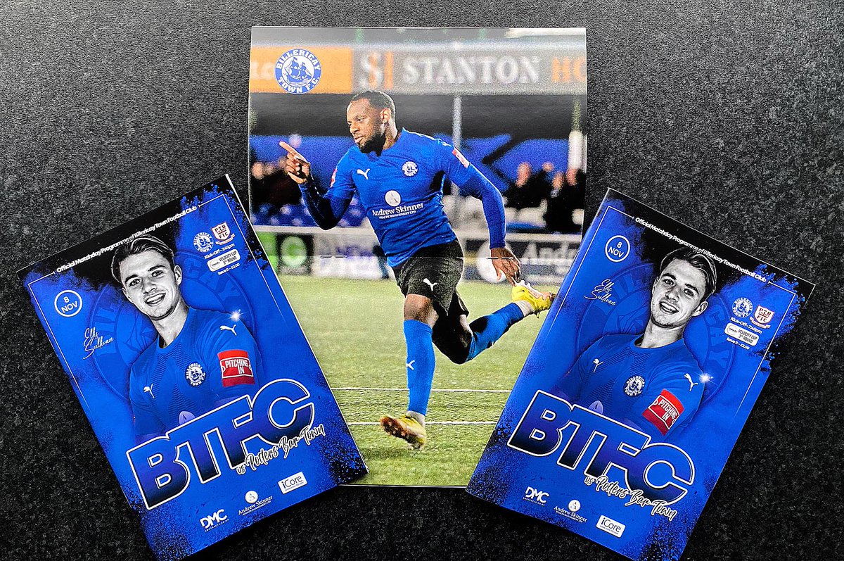 Billericay Town FC Hub (@btfc_hub) on Twitter photo The programmes have arrived for tonight's <a href="/BTFC/">Billericay Town FC</a> Velocity Cup match vs <a href="/pbtfc/">Potters Bar Town FC</a> featuring Ellis Sullivan on the front cover with our centre page poster being <a href="/AnthonyJeffrey7/">AJ 🇬🇾</a> You can purchase your copy from the sweet shop. #BTFC #ACommunityClub The programmes have arrived for tonight's <a href="/BTFC/">Billericay Town FC</a> Velocity Cup match vs <a href="/pbtfc/">Potters Bar Town FC</a> featuring Ellis Sullivan on the front cover with our centre page poster being <a href="/AnthonyJeffrey7/">AJ 🇬🇾</a> You can purchase your copy from the sweet shop. #BTFC #ACommunityClub