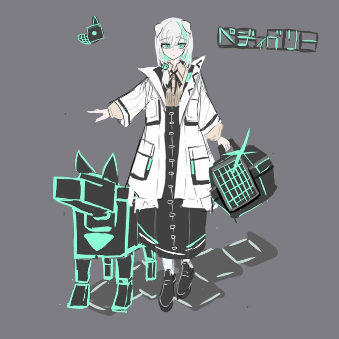 キャラデザ兼イラストのリハビリ#絵#イラスト#オリジナルキャラクター #創作#oc 