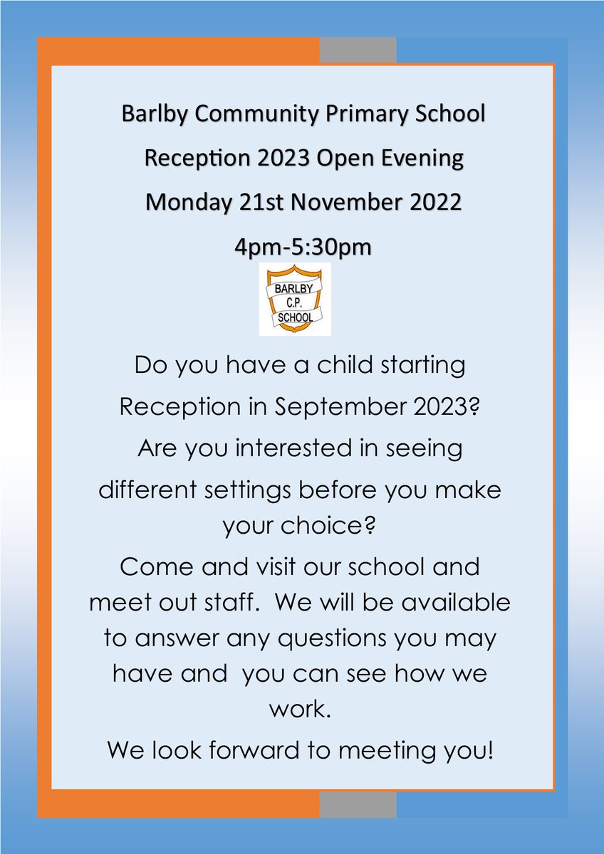 Barlby CP School (@barlbycpschool) on Twitter photo 