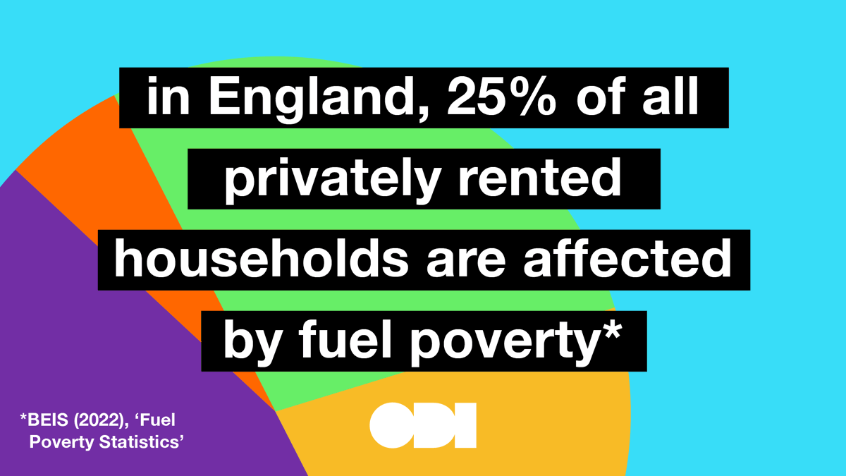 The <a href="/ODIHQ/">Open Data Institute</a>'s new report on fuel poverty shows that 25% of all privately rented households are affected by fuel poverty. To bring renters out of fuel poverty, we need higher minimum standards for the energy efficiency of private rented homes. theodi.org/article/who-is…