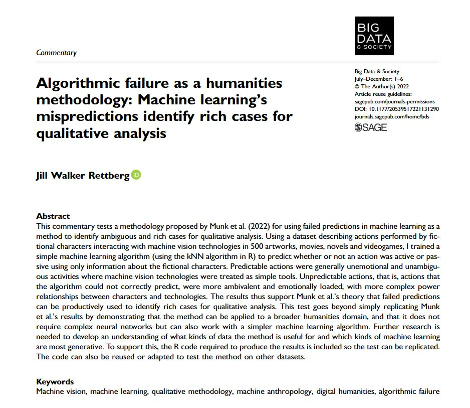 Big Data & Society tweet media