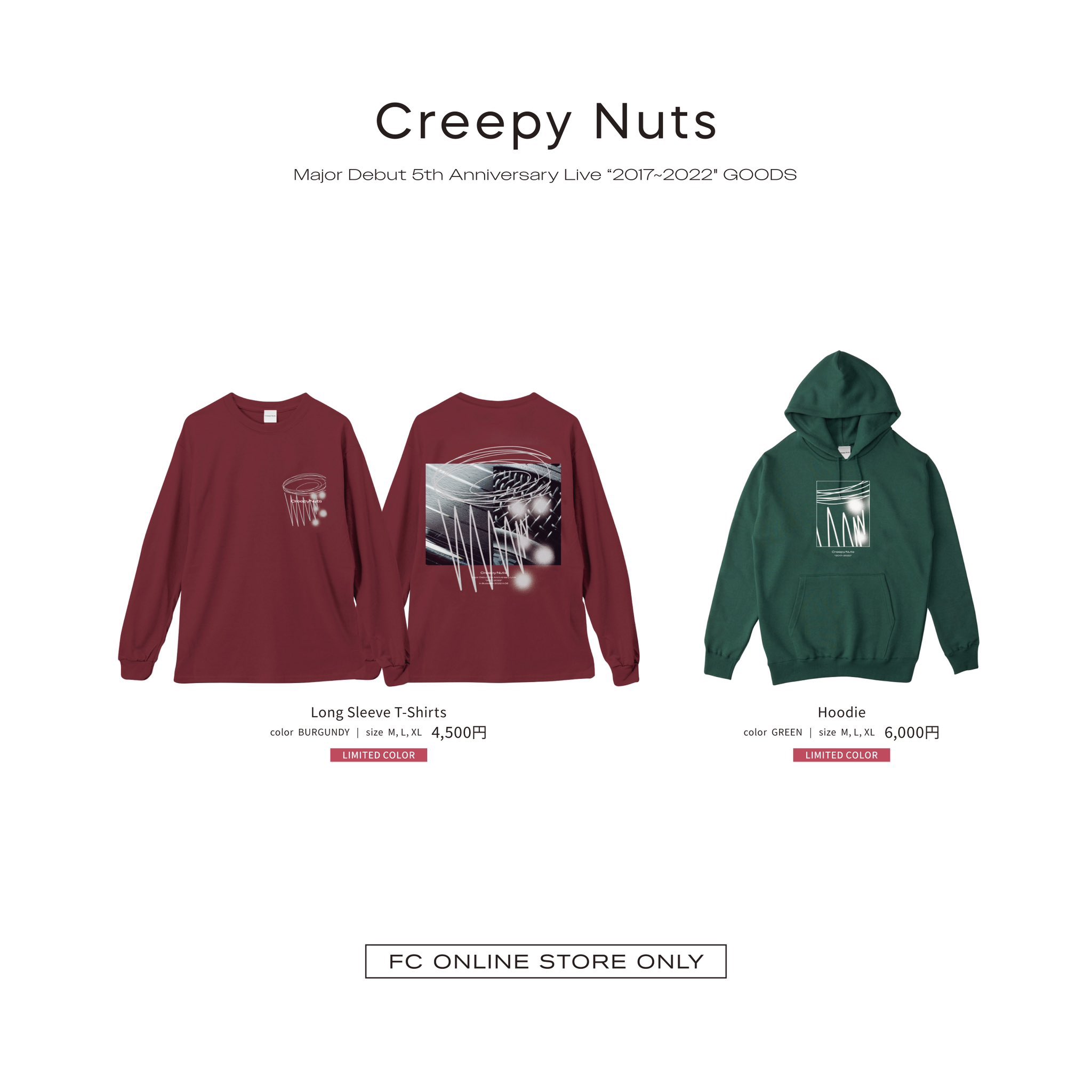 Creepy Nuts　2024  CCN　FC限定ピンク　Tシャツ 2302449078.jpg?1719299389