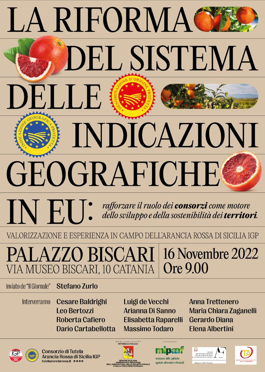 ElenaEAlbertini's tweet photo. 🍊Nei salotti affrescati di Palazzo #Biscari,uno dei più antichi palazzi di #Catania, si svolgerà Workshop LA RIFORMA DEL SISTEMA DELLE INDICAZIONI GEOGRAFICHE IN EU: rafforzare il ruolo dei consorzi come motore dello sviluppo e della sostenibilità dei territori
🌋 #Citricus2022 https://t.co/rDFYBEgeLo