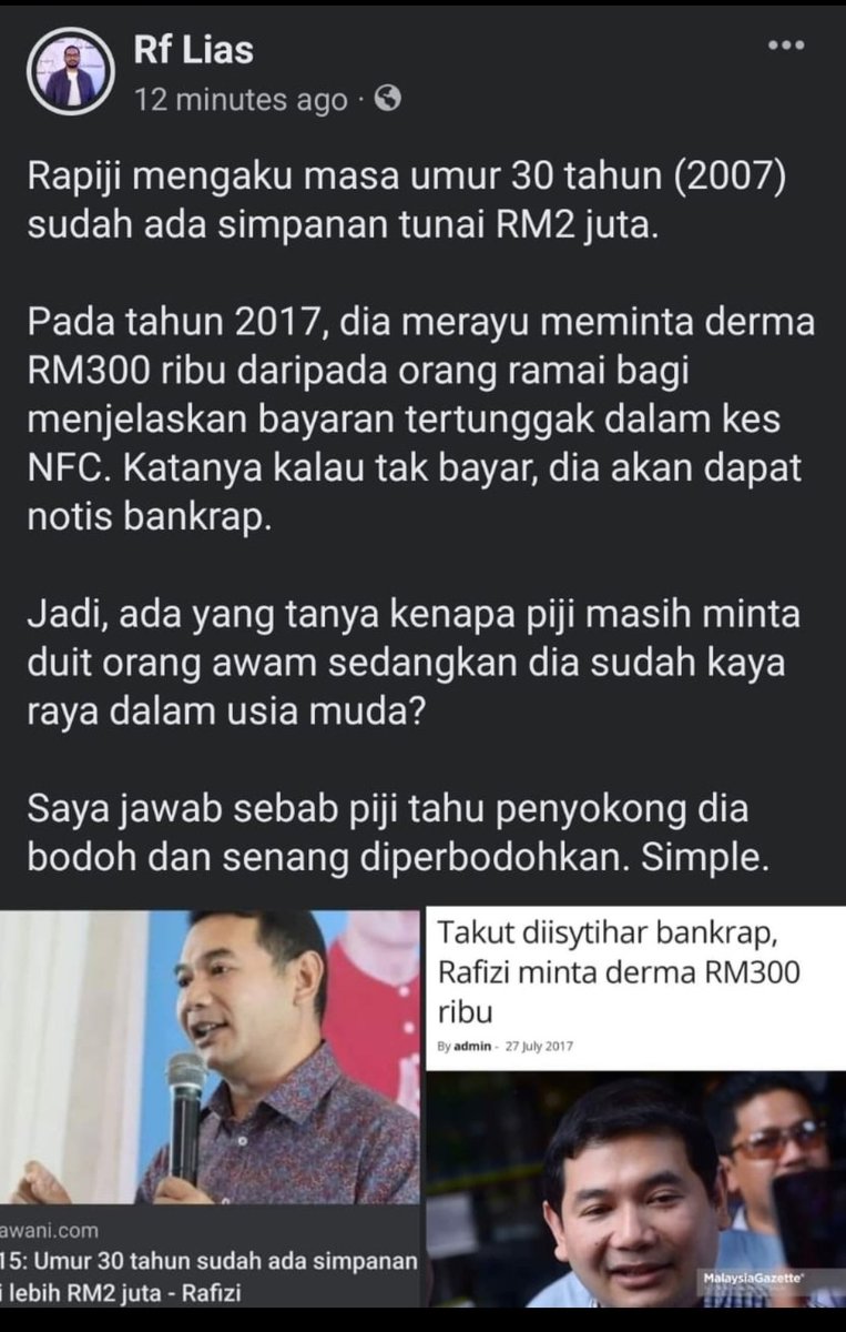 mynewshub's tweet photo. Suruh dia pulang balik duit orang yang dia ambik dulu tu... https://t.co/QCe3joo5qO