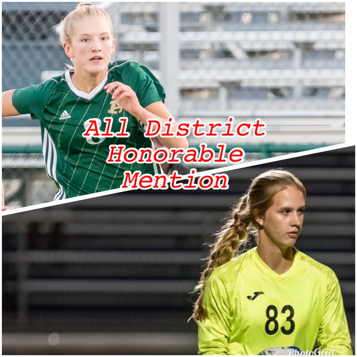 Kayla Hammonds and Olivia Smart earned District Honorable Mention.

Good Job Ladies!!

#All32