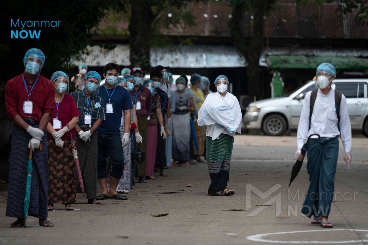 Myanmar_Now's tweet photo. နှစ်နှစ်ပြည့် ၂၀၂၀ ရွေးကောက်ပွဲနေ့

အမျိုးသားဒီမိုကရေစီအဖွဲ့ချုပ် (NLD) ၂၀၂၀ နိုဝင်ဘာ ၈ ရက်က ကျင်းပခဲ့သော အထွေထွေရွေးကောက်ပွဲမှာ ယနေ့ (နိုဝင်ဘာ ၈) တွင် နှစ်နှစ်ပြည့်မြောက်ပြီဖြစ်သည်။
#Covid-19  #ရွေးကောက်ပွဲ  #Myanmar https://t.co/dxevPWSKSC