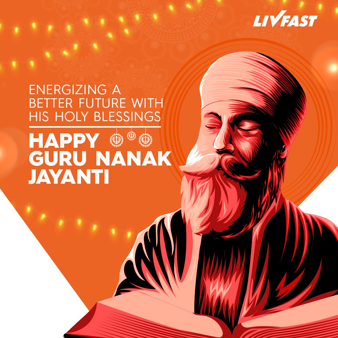 LivfastE's tweet photo. May Guru Nanak Ji’s teachings inspire you to achieve glory fastest!   

#Livfast #Gurupurab #GuruNanakJayanti https://t.co/1dfRCRu1ff
