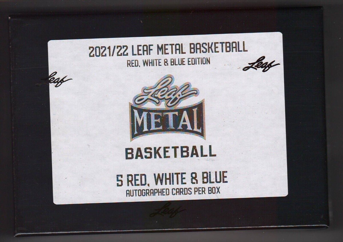 2021-22 LEAF METAL BASKETBALL RED WHITE BLUE @EBAY AUCTION ENDS@ 11:15PM CT ebay.com/str/312breakers @Leaf_Cards @NBA @NCAA @GTSDistribution @GoGTSLive @WatchTheBreaks @ChecklistsforUS @HobbyConnector @Hobby_Connect @sports_sell @ShoutGamers @ShoutRTs @SympathyRTs @smallstreamhype