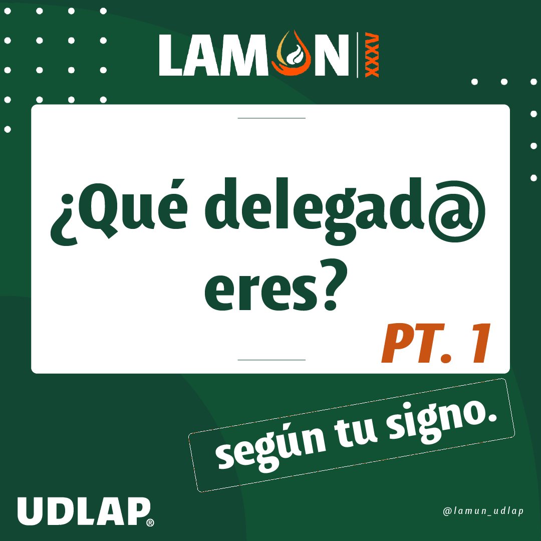 LAMUN_UDLAP's tweet photo. ¿Ya sabes qué delegado eres? Descubrelo según tu signo ✨

¡Delegaciones el LAMUN XXXV se acerca, ¿están listas?! 💚🧡

#lamun #comités #worldchange #participation #social #udlap #soyudlap #ONU #UN #cholula #puebla https://t.co/kdXus9EVKe