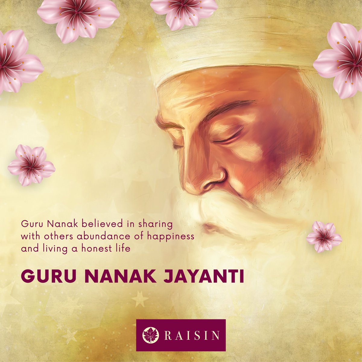 raisinglobal's tweet photo. The best way to celebrate this holy festival of Guru Nanak Jayanti is to apply his teachings in our life.
Happy Guru Nanak Jayanti.

#raisin #gurunanakjayanti #GuruNanakJayanti2022 https://t.co/V9B8VrKOR5