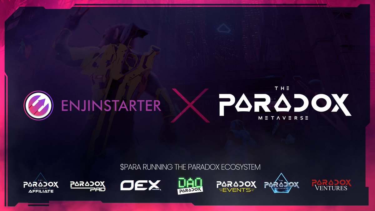 enjinstarter's tweet photo. Ready for the future of gaming? You should be! @Paradoxmeta_io #IDO will be on November 14th-15th. Set your clocks and mark your calendars! 

📅 #IDO | 14th November 

💰 STAKE to get allocation | https://t.co/0fjAjNXPe9 https://t.co/c6p6PgWIvd