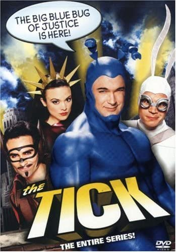 k50cullen's tweet photo. In 2001 and 21 Years Ago, #TheTick premiered on @FOXTV on this day RT and Like if you remember and miss this show. (@paddywarbucks, #DavidBurke, @CarbonellNestor, @LizVassey, @ben_edlund, #BarryJosephson, #BarrySonnenfeld, @larrycharlesism, #DavidSacks, @SPTV) https://t.co/yTcSEoVDr7