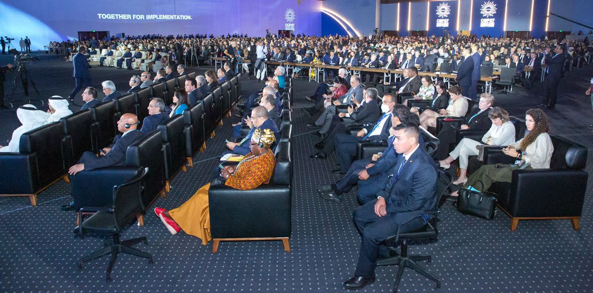 Addressing the COP27 Summit in Sharma El-Sheikh, Egypt.