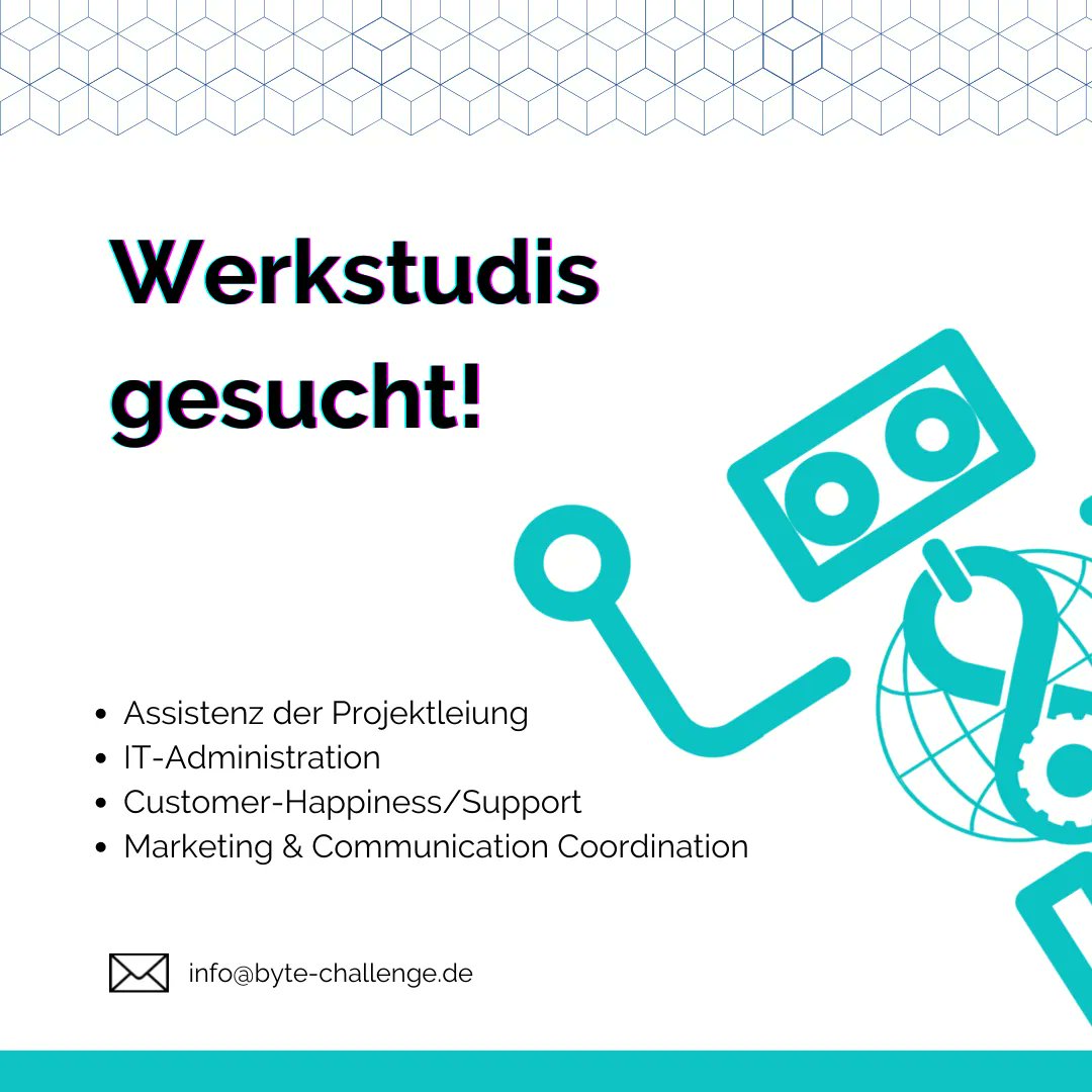 byte_challenge's tweet photo. Gestalte mit uns die digitale Bildung der Zukunft!
#onebitatatime
Schreibt uns einfach eine Mail inkl Lebenslauf an
info@byte-challenge.de
#Studentenjob #Stellenangebot #Stellenanzeigen #joboffer #hiring #jobsearch #job #jobs #werkstudentin #werkstudent #twlz https://t.co/4WhlGqjJcA