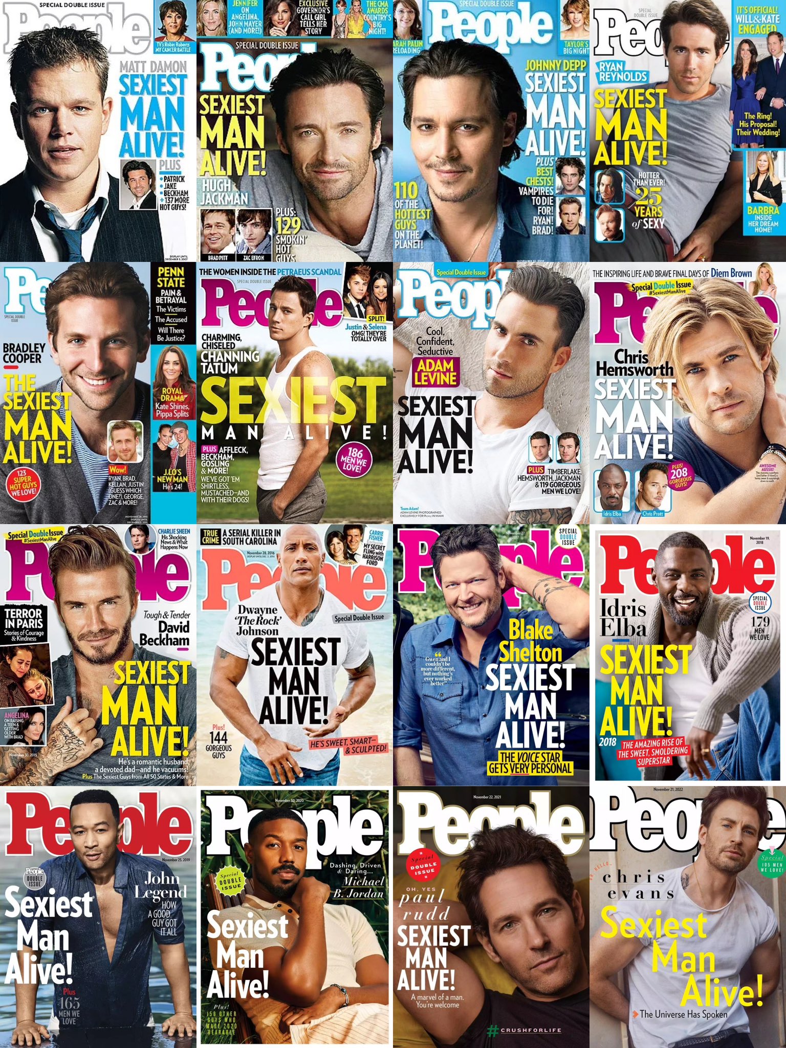 Every Guy Who Has Been on the Cover of People's Sexiest Man Alive