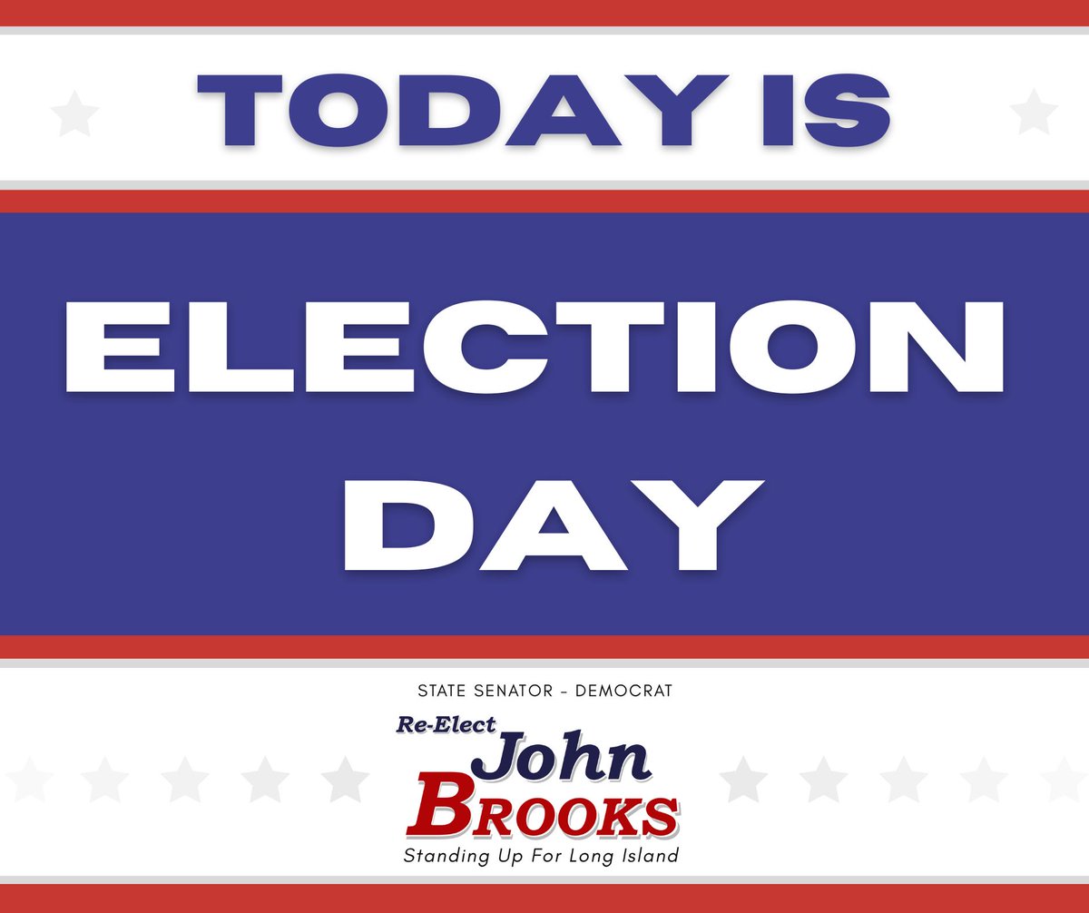 The polls are now open! Make sure you vote today if you haven't already! Polls are open 6am - 9pm. To find your polling place, click here: voterlookup.elections.ny.gov