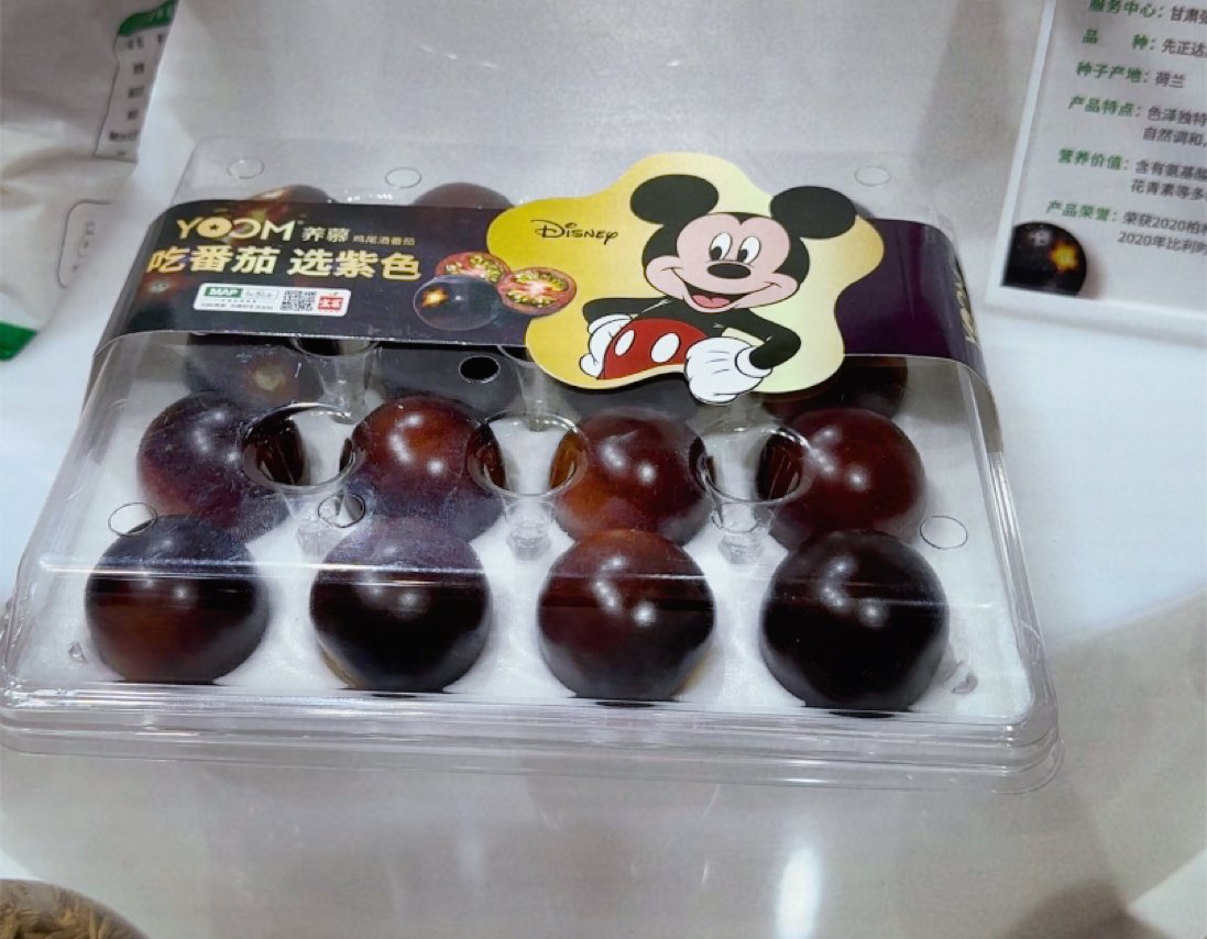 CE_ChinaEconomy's tweet image. Purple cauliflower, tomato and colorful seeds on #CIIE #seedtech 
Actually, the purple is from anthocyanidin in the vegetable generated by gene modification. The seeds’ colors are from the seed coating materials, which can protect them from weather issues and pests.