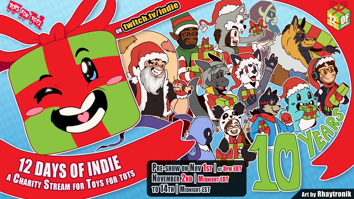 12 Days of Indie (@12daysofindie) on Twitter photo Over $3700 USD raised for <a href="/ToysForTots_USA/">Toys for Tots</a> with 6 days left! Come join us for #12DOI as we raise money for the kids with #indie games and more!
twitch.tv/indie Over $3700 USD raised for <a href="/ToysForTots_USA/">Toys for Tots</a> with 6 days left! Come join us for #12DOI as we raise money for the kids with #indie games and more!
twitch.tv/indie