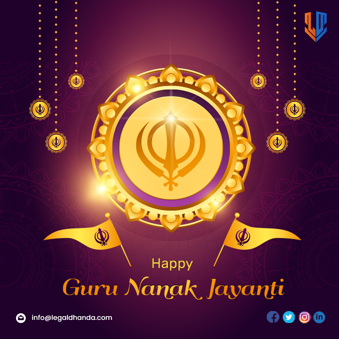legaldhanda's tweet photo. May Guru Nanak Dev fulfill all those wishes and shower his blessings on you forever. Happy Guru Nanak Jayanti to you and your family.

#legaldhanda #gurunanakjayanti #startup #intellectualproperty #registered #copyright #tmfiling #trademarkfiling #legalservices #karkedekho https://t.co/DAvX5KFmE5