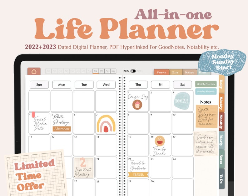NotebooksPeony's tweet photo. Digital Planner 2022-2023, iPad Planner for Goodnotes, Dated Digital Planner, Daily Planner, Digital Journal, Notability Planner
#journaling #Planner #Digital #digitalart #2023calendar #groovy 
.
.
.
https://t.co/zoBDXMFkH7 https://t.co/sE1wQq9wbx