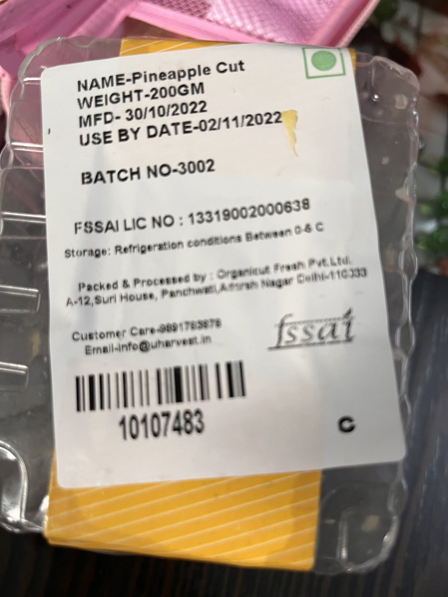 Ordered cut fruits from <a href="/letsblinkit/">Blinkit</a> and they send the expired product that too 6 days expired product. We realised it after eating. This is so dangerous. How can they do it? Never going to order again from them.  <a href="/fssaiindia/">FSSAI</a>