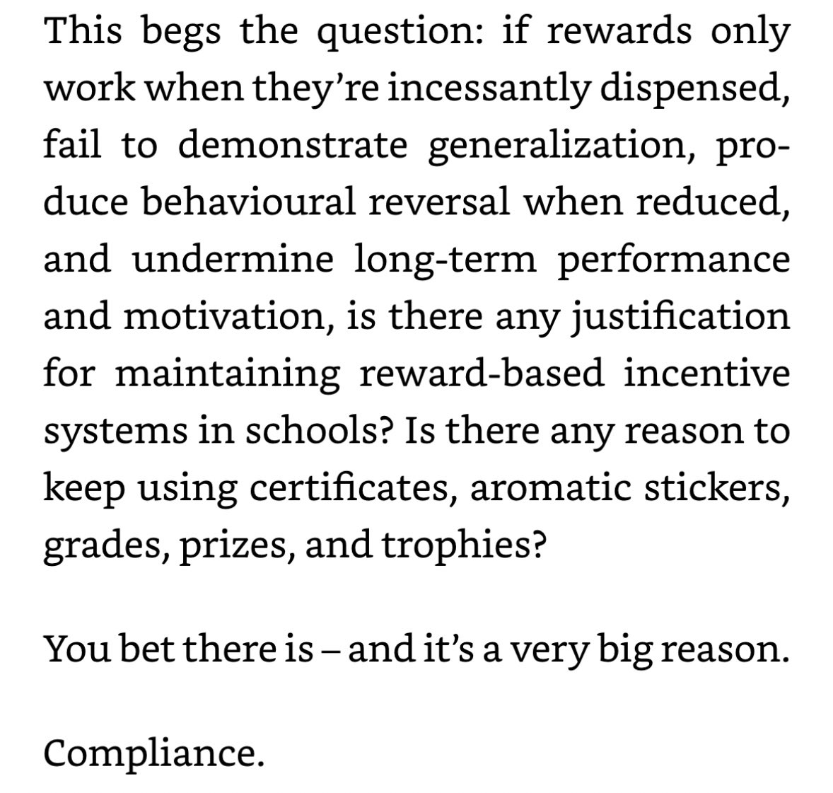 Truth bomb by <a href="/JCHorvath/">Joseph Horvath</a> and <a href="/davidbott/">David Bott</a> in ‘10 Things Schools Get Wrong’.